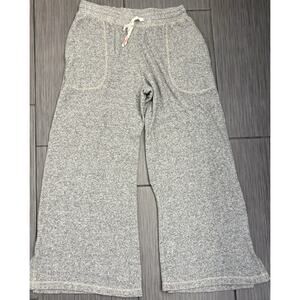 Anthropologie Saturday Sunday Gray Wide Leg Lounge Pant Size Small Stretch